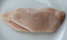 "White" meat: chicken breast (flight muscle)