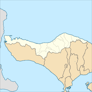 Map of districts in Buleleng Regency