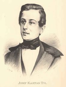 Portrait of Josef Kajetán Tyl by Jan Vilímek