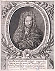 Johann Andreas Eisenbarth im Alter von 54 Jahren (Kupferstich [beschnitten] von A. B. König [Berlin] aus dem Jahr 1717)