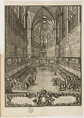 The coronation of Louis XIV in the transept of the cathedral (1654)