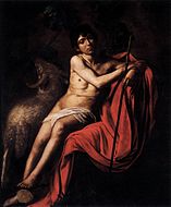St John the Baptist by Caravaggio, c. 1610