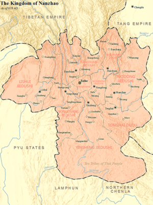 Kingdom of Nanzhao as of 879 AD