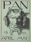 Munich Secession — Franz von Stuck's cover illustration for Pan (magazine), April/May 1895.