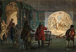 The Magic Lantern (1760), by Paul Sandby, The Trustees of the British Museum, Londres