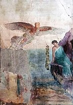 Daedalus and Icarus, fresco in Pompeii, 1st century AD