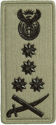 General embossed badge Left