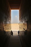 Entrance corridor facing towards the desert