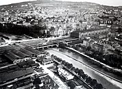 Zürcher Hauptbahnhof, Luftaufnahme 1907 von Spelterini