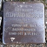 Stolpersteine Würselen Grindelstraße 23 Leonhard Kessels