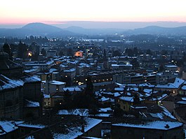 Mendrisio during the winter
