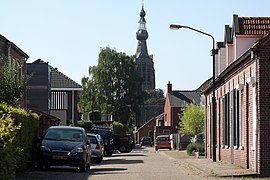 Zicht op de Sint-Petrus' Bandenkerk (Hilvarenbeek)