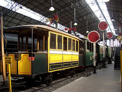 Another view of the rail section of the museum.