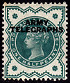 Great Britain, 1900: British 1/2d stamp overprinted 'ARMY TELEGRAPHS'