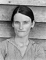 Walker Evans, Allie Mae Burroughs, Wife of a Cotton Sharecropper, Hale County, Alabama, 1936.