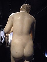 Back view of the Aphrodite of Knidos, Roman copy, 4th century AD