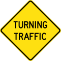 (W5-25) Turning Traffic