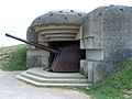 Artillery emplacement at Longues-sur-Mer battery, 2010