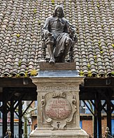 Monument to Fermat in Beaumont-de-Lomagne in Tarn-et-Garonne, southern France