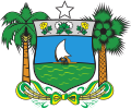 A coconut palm and a carnauba palm as supporters in the coat of arms of Rio Grande do Norte.[15]