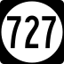 State Route 727 marker