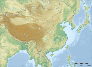 Topografische Karte von Ostasien
