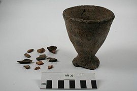 High medieval cup, grave D12 or D13