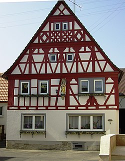 Franconian fachwerkhaus in Röttingen