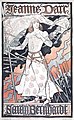 Theaterplakat für Sarah Bernhardt als Jeanne d’Arc