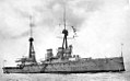 HMS Invincible with tripod masts