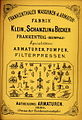 KSB price list from 1880
