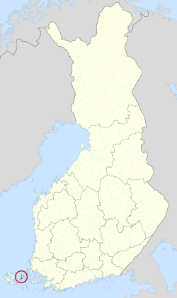 Location of Kumlinge in Finland