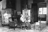 Louise Catherine Breslau in her studio