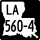 Louisiana Highway 560-4 marker