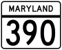 Maryland Route 390 marker