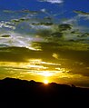 Mustard Blue Sunset, Landers, California USA
