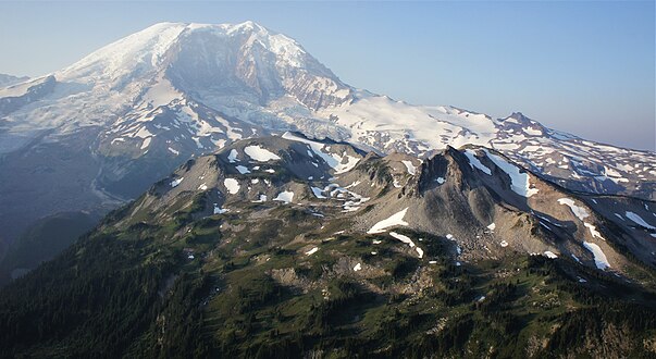 Old Desolate and Mt. Rainier behind