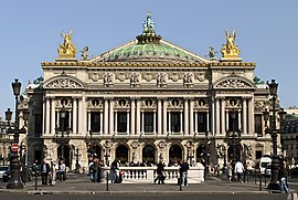 The Palais Garnier on the Place de l'Opéra