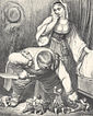 „Der kleine Däumling“; Illustration von Gustave Doré