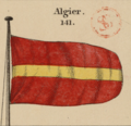 Regimental Flag of Algiers (according to Richard Holmes Laurie)