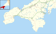 Treen Cliff is located in Southwest Cornwall