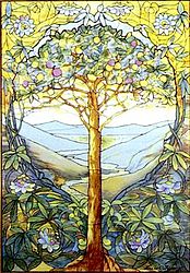 The Tree of Life stained glass