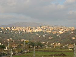 The skyline of Anagni