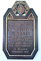 Memorial to St Swithun's parishioner William Henry Laverty, killed in World War I.