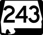 State Route 243 marker
