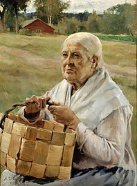 Elderly peasant woman (1882)