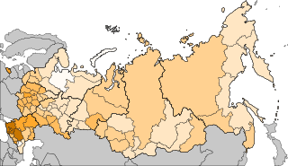Distribution of Armenians, 2010
