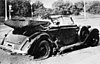 Reinhardt Heydrich's car after the 1942 assassination attempt in Prague