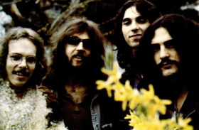Cactus in 1970. From left: Tim Bogert, Rusty Day, Jim McCarty, & Carmine Appice