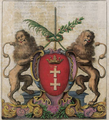 Coat of Arms of Danzig in Commonwealth of Poland XVII century